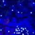 Світлодіодна гірлянда-нитка чорний дріт 300 LED Xmas кулька маленька матова 12.5 м 8 режимів синій