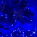 Світлодіодна гірлянда-нитка чорний дріт 500 LED Xmas рубін 17 м 8 режимів синій