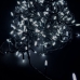 Світлодіодна гірлянда-нитка чорний дріт 500 LED Xmas свічка матова 18 м 8 режимів білий