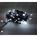 / Світлодіодна гірлянда-нитка чорний дріт 200 LED Xmas матова 9.5 м 8 режимів білий