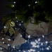Світлодіодна гірлянда-нитка чорний дріт 300 LED Xmas конус 16 м 8 режимів білий