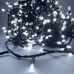 Світлодіодна гірлянда-нитка чорний дріт 500 LED Xmas конус 25 м 8 режимів білий