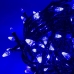 Світлодіодна гірлянда-нитка чорний дріт 500 LED Xmas конус 25 м 8 режимів синій