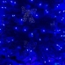 Світлодіодна гірлянда-нитка чорний дріт 500 LED Xmas конус 25 м 8 режимів синій