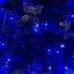 Світлодіодна гірлянда-нитка чорний дріт 100 LED Xmas ліхтарики 5 м 8 режимів синій