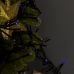 Світлодіодна гірлянда-нитка чорний дріт 100 LED Xmas ліхтарики 5 м 8 режимів синій