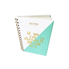 / Блокнот А5 Астра на пружине Цветные полосы 80 листов в линию твердая обложка