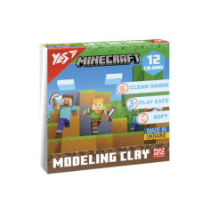 Набір пластиліну 12 кольорів Yes 540668 Minecraft зі стеком