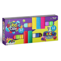 Креативна творчість "Air Clay+Bubble Clay" 12 шт+12 шт ARBB-02-01U new