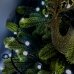 Світлодіодна гірлянда-нитка чорний дріт 200 LED Xmas кулька маленька матова 12.5 м 8 режимів білий