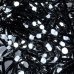 Світлодіодна гірлянда-нитка чорний дріт 200 LED Xmas кулька маленька матова 12.5 м 8 режимів білий