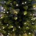 Світлодіодна гірлянда-нитка чорний дріт 200 LED Xmas кулька маленька матова 12.5 м 8 режимів теплий білий