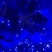 Світлодіодна гірлянда-нитка чорний дріт 300 LED Xmas рубін 13.5 м 8 режимів синій