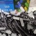 / Світлодіодна гірлянда-нитка чорний дріт 200 LED Xmas матова гексагональна 7 м 8 режимів мульти / Світлодіодна гірлянда-нитка чорний дріт 200 LED Xmas матова гексагональна 7 м 8 режимів мульти