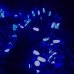 Світлодіодна гірлянда-нитка чорний дріт 400 LED Xmas свічка матова 21 м 8 режимів синій Світлодіодна гірлянда-нитка чорний дріт 400 LED Xmas свічка матова 21 м 8 режимів синій