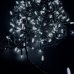 Світлодіодна гірлянда-нитка чорний дріт 300 LED Xmas свічка матова 16 м 8 режимів білий