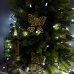 Світлодіодна гірлянда-нитка чорний дріт 300 LED Xmas свічка матова 16 м 8 режимів білий