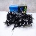 / Світлодіодна гірлянда-нитка чорний дріт 200 LED Xmas матова 9.5 м 8 режимів білий / Світлодіодна гірлянда-нитка чорний дріт 200 LED Xmas матова 9.5 м 8 режимів білий