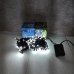 / Світлодіодна гірлянда-нитка чорний дріт 200 LED Xmas 11 м 8 режимів білий