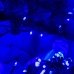 Світлодіодна гірлянда-нитка чорний дріт 300 LED Xmas конус 13 м 8 режимів синій