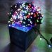 / Світлодіодна гірлянда-нитка чорний дріт 500 LED Xmas конічна 18.5 м 8 режимів мульти / Світлодіодна гірлянда-нитка чорний дріт 500 LED Xmas конічна 18.5 м 8 режимів мульти