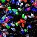 / Світлодіодна гірлянда-нитка чорний дріт 500 LED Xmas конічна 18.5 м 8 режимів мульти / Світлодіодна гірлянда-нитка чорний дріт 500 LED Xmas конічна 18.5 м 8 режимів мульти