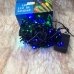 / Світлодіодна гірлянда-нитка чорний дріт 100 LED Xmas циліндрична 5.5 м 8 режимів мульти