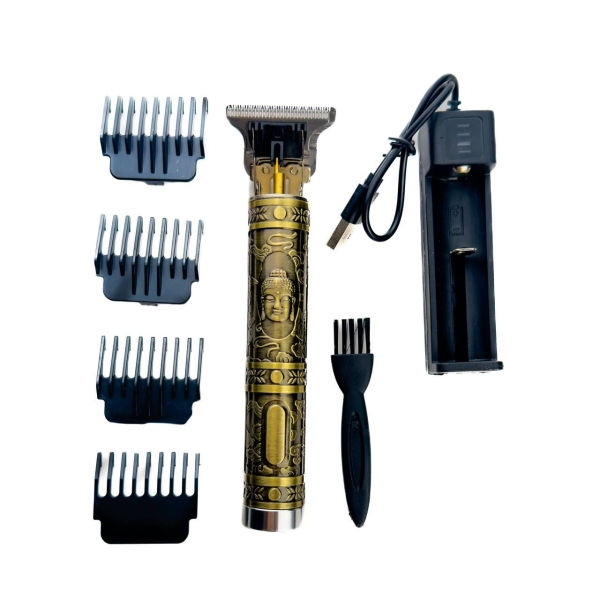 Тример для стрижки волосся та бороди Professional Hair Clipper T99 1500 mAh золотистий