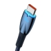 Кабель USB/Type-C 2 м Baseus Glimmer 100 Вт синій Кабель USB/Type-C 2 м Baseus Glimmer 100 Вт синій