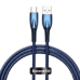 Кабель USB/Type-C 2 м Baseus Glimmer 100 Вт синій Кабель USB/Type-C 2 м Baseus Glimmer 100 Вт синій