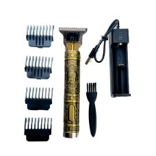 Тример для стрижки волосся та бороди Professional Hair Clipper T99 1500 mAh золотистий