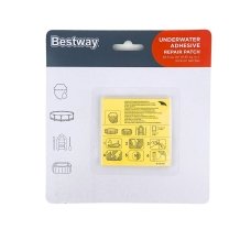 Набір латок для ремонту 10 шт Bestway 62091 ПВХ 6.5 х 6.5 см прозорий