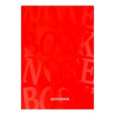 Блокнот А4 клітинка 96 аркушів Terra UA ДК-96 Pantone Літери червоний