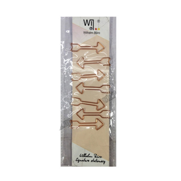 / Набір скріпок стрілок 7 шт рожеве золото