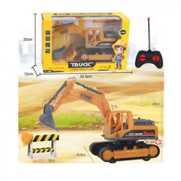 Екскаватор 886-29 (24шт) р/к, 29см, 1:24, рухливий ковш new