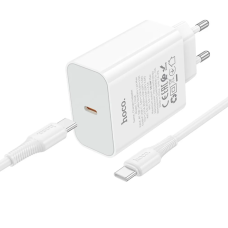 МЗП HOCO C162A Source single port PD40W charger set(C to C) White new