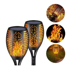 / Водонепроникний ліхтар 52 см з ефектом полум'я Solar flame led light sensor activated
