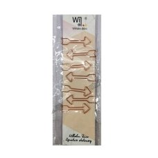 / Набір скріпок стрілок 7 шт рожеве золото