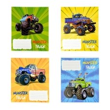 Зошит 12 аркушів клітинка # Поліграфіст 802 Monster Truck