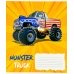 Зошит 12 аркушів клітинка # Поліграфіст 802 Monster Truck