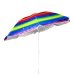 Пляжна садова парасолька 1.8 м Best-11 Смужки №1 Anti-UV з нахилом різнокольоровий