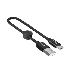 Кабель HOCO X35 USB to Type-C 3A, 0.25m, nylon, aluminum connectors, Black new