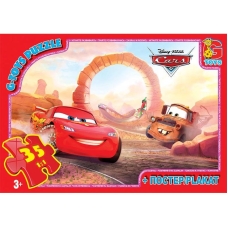 Пазли класичні 35 елементів G-Toys GP-Z10185 Тачки з постером new