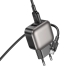 Зарядний пристрій з кабелем 2xUSB/Type-C 1 м BOROFONE BAS51A Absolute 12 W 5 V 2.4 А чорний
