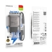 Зарядний пристрій з кабелем 2xUSB/Type-C 1 м BOROFONE BAS51A Absolute 12 W 5 V 2.4 А чорний