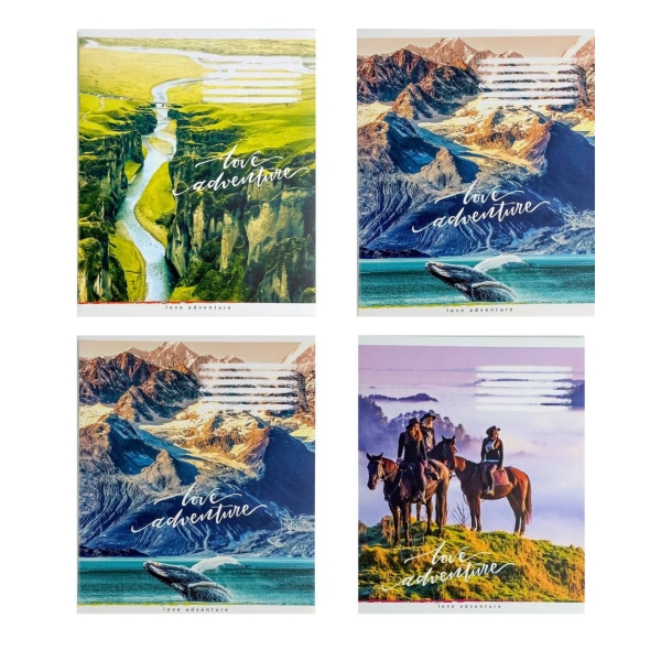 Зошит 60 аркушів клітинка # Поліграфіст 843 Пригоди