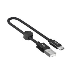Кабель HOCO X35 USB to Type-C 3A, 0.25m, nylon, aluminum connectors, Black new