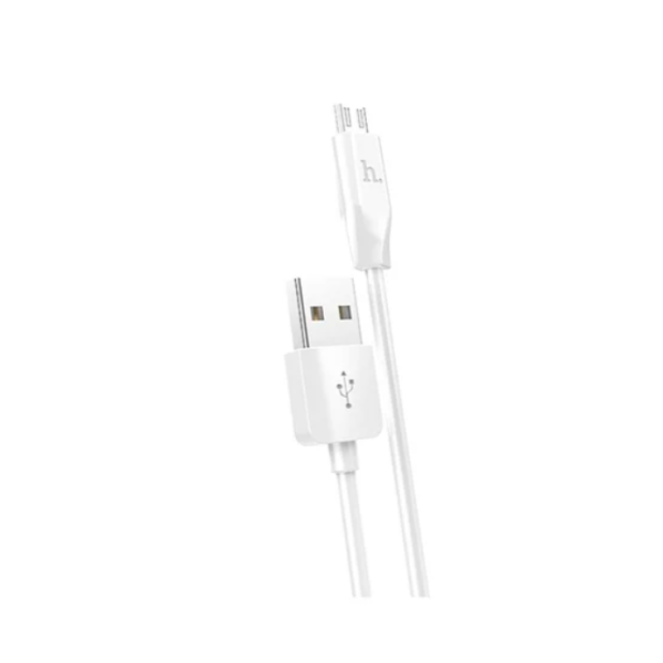 Кабель HOCO X1 USB to Micro 2.4A, 1m, PVC, PVC connectors, White new