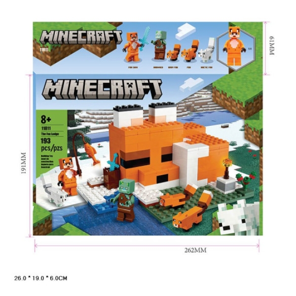 Конструктор арт. 11811 (36шт/2) Minecraft 193дет. new