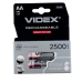 Акумулятор пальчиковий АА VIDEX R6 2500 mAh нікель-металогідридний